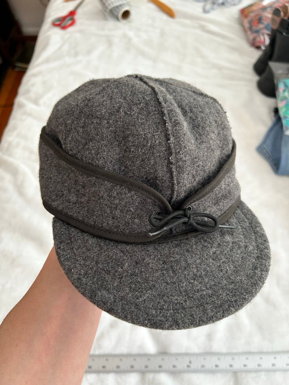 The Original Stormy Kromer Hat Cap Size 7 1//4 Wool Blend Made USA XC Charcoal